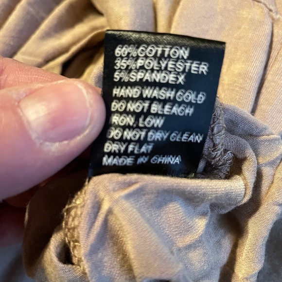 NWOT POL Sleeveless Ruched Blouse Adjustable Straps S Boho Style‎ Young34 - Picture 5 of 6